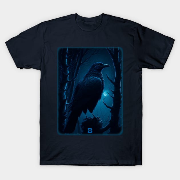 Raven Poe T-Shirt by BAINK-SHOP